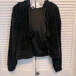 Hot Topic Fuzzy Bunny ears jacket